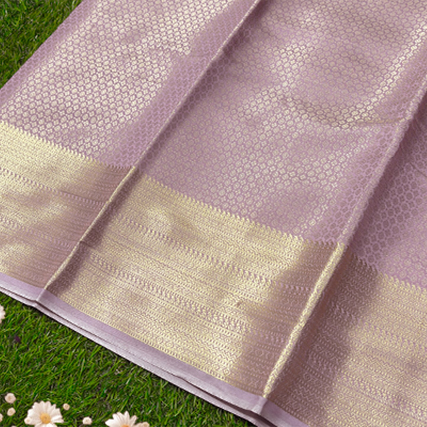 Mystic Mauve Butta Saree